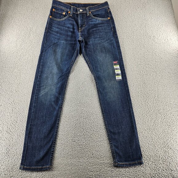 Levis 512 Slim Taper Jeans Mens 29x30 Blue Denim Levi's Flex Stretch Comfort Fit - Picture 1 of 16